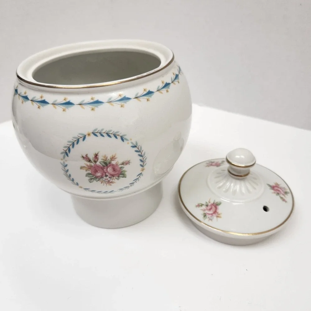 Antique Harmony House Mount Vernon 2 Piece Ceramic Coffee Pot Replacements rose